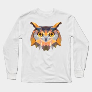 Fractal Owl Long Sleeve T-Shirt